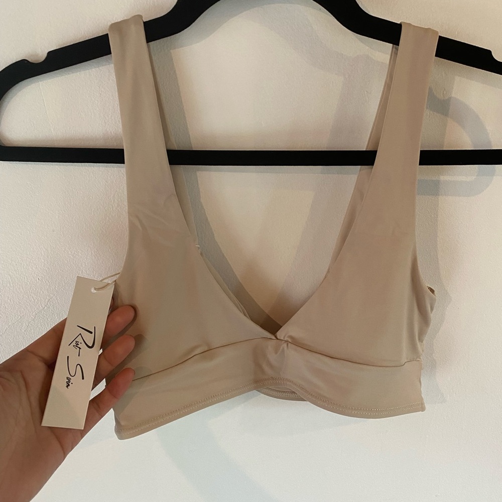 NWT (S) Riot Swim Lark Top and Willow Bottom in Coconut
